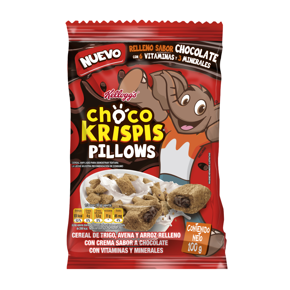 Cereal Kellogg Choco Krispis Pillows x100gr
