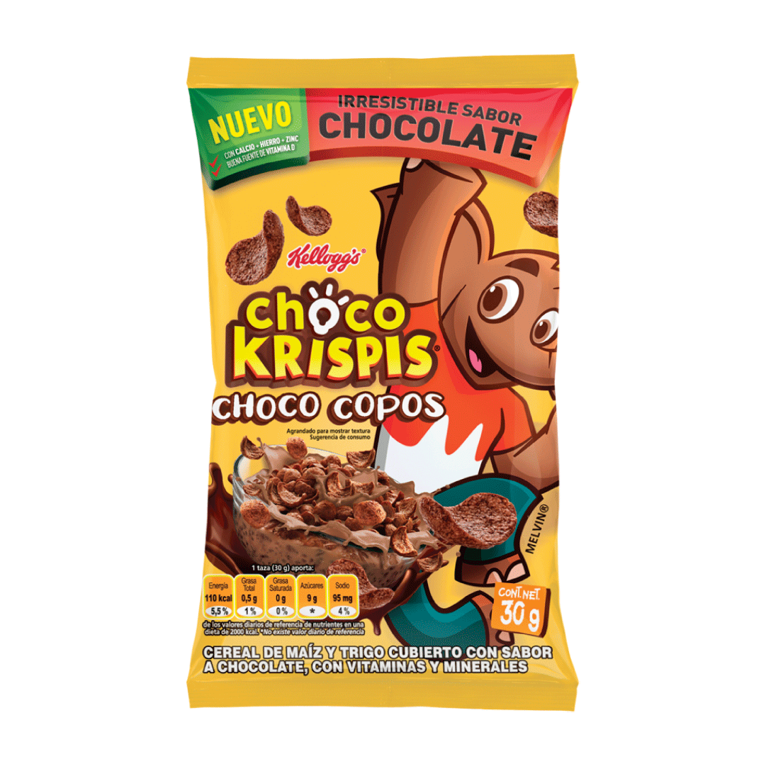 Cereal Kellogg Choco Copos x8Un x30gr