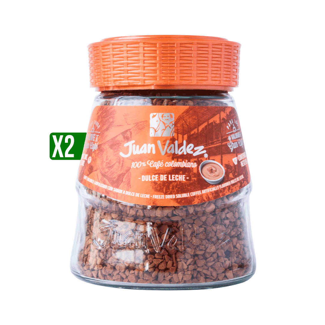 2Un Café Juan Valdez Liofilizado Dulce de leche x95gr