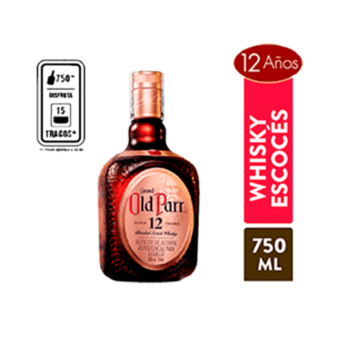 Whisky Old Parr 12años x750ml