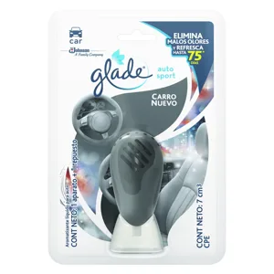 Ambientador Glade Auto Sport  Carro Nuevo x7ml