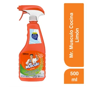 Mr Musculo Quitagrasa Líquido Limón Unidad x500ml