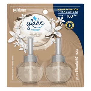 Ambientador Glade Plugins Abrazos de Vainilla Respuesto x2 ambientadores  x21ml