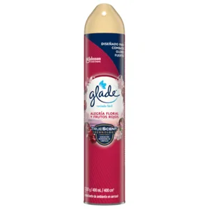 Glade Ambientador Aerosol Alegría Floral Y Frutos Rojos x400ml