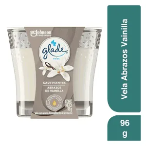 Glade Ambientador Vela Abrazos De Vainilla x96gr