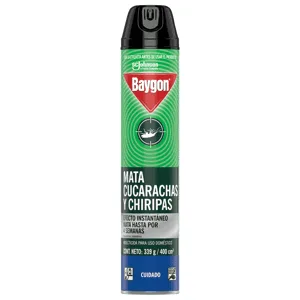 Baygon Insecticida Aerosol Mata Insectos Rastreros x400ml