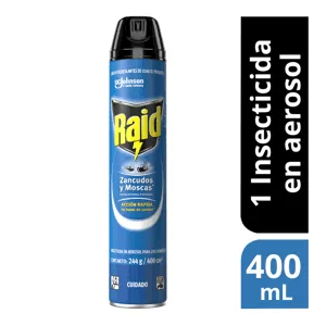 Insecticida Raid Aerosol Elimina Voladores x400ml