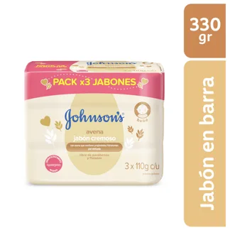 Jabón Johnson´S Baby Avena x3Un x110gr