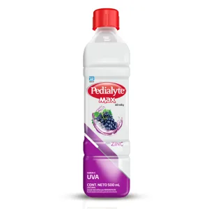 Pedialyte Max Zinc 60 Meq x500ml Uva