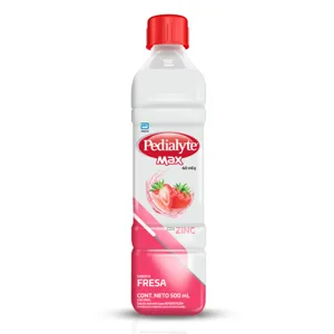 Pedialyte Max Zinc 60 Meq x500ml Fresa