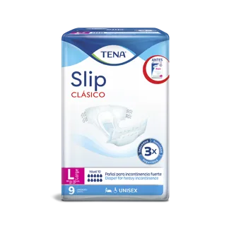 Pañal Tena Slip Clasico Large x9 Pañales