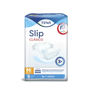 Pañal Tena Slip Clasico Mediano x9 Pañales