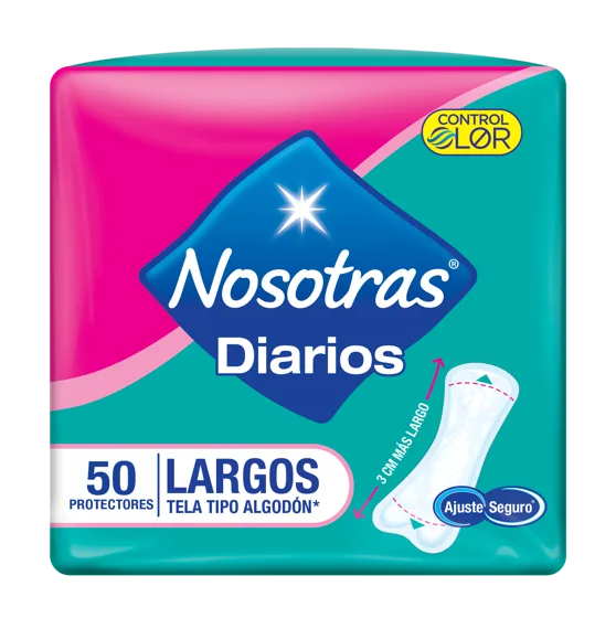 Protectores Nosotras Diarios Largos x50 Protectores