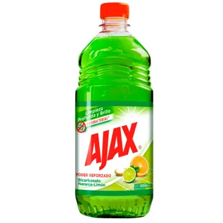 Limpiador Ajax Bicarbonato Naranja Limón 500ml