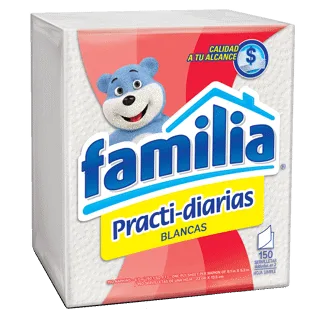 Servilleta Familia Practidiaria Blanca x150 Servilletas