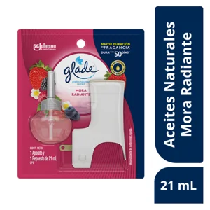 Ambientador Glade Aceites Mora Radiante Unidad x21ml