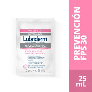 Crema Lubriderm Prevención Sachet x6Un x25ml