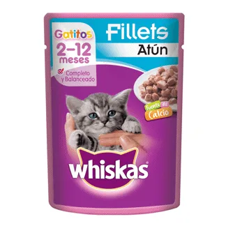 Alimento Húmedo Para Gatitos Whiskas Atun x85gr