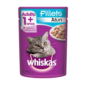 Alimento Húmedo Para Gatos Whiskas Adulto Atun x85gr