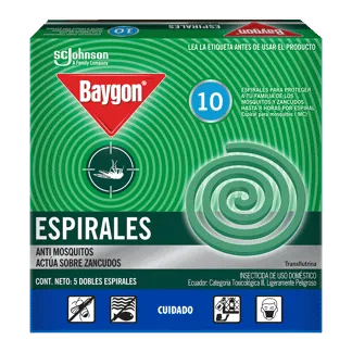 Insecticida Baygon Espirales x10 Espirales
