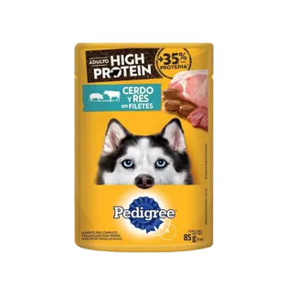 Alimento Húmedo Pedigree Para Perro High Protein  Pollo-Cerdo x85gr