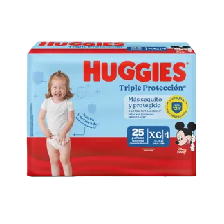 Pañal Huggies Triple Protección Etapa 4 Singlepk x25 Pañales
