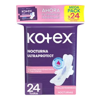 Toalla Higiénica Kotex Nocturna x24 Toallas