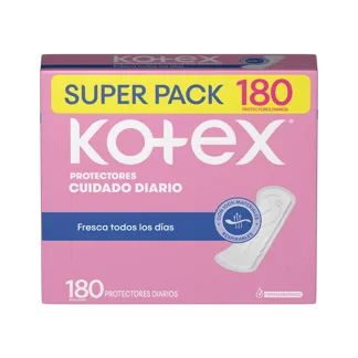 Protectores Kotex Cuidado Diario x180 Toallas