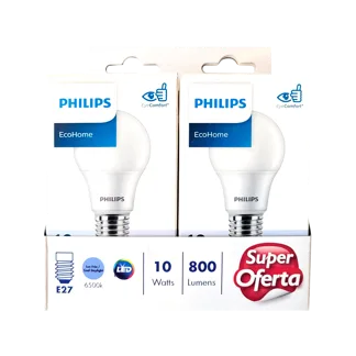 Bombillos Led Philips 10W Packx2 Luz Blanca