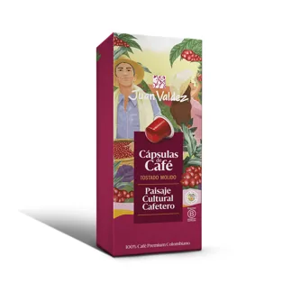 Cápsulas De Café Juan Valdez Paisaje Cultural Cafetero x8 Cápsulas x44.8gr