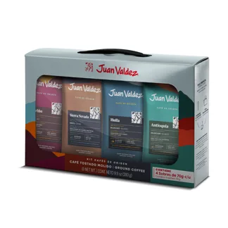 Kit Café Juan Valdez Origen x4 Sachet x70gr