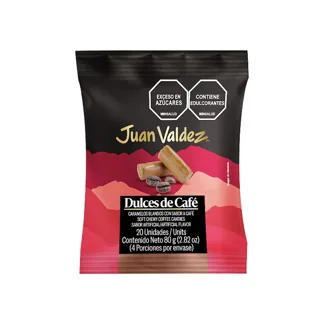 Dulces De Café Juan Valdez x20 Dulces x80gr
