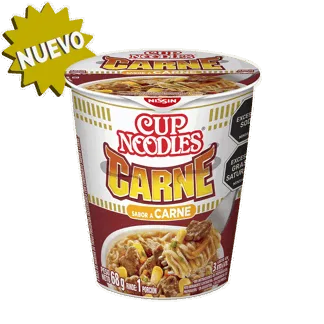 Pasta Precocida Cup Noodles Sabor A Carne x68gr