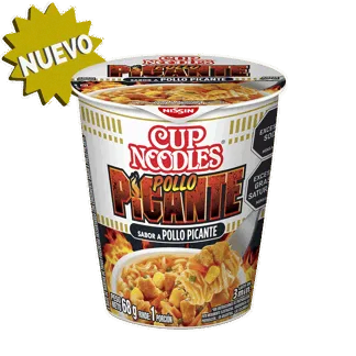 Pasta Precocida Cup Noodles Sabor A Pollo Picante x68gr