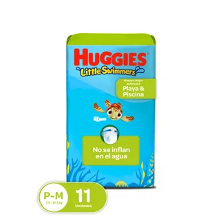 Pañal Huggies Little Swimmers Etapa S/M x11 Pañales
