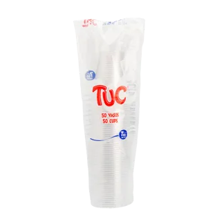 Vaso Tuc 7 Onzas Transparente x50Un