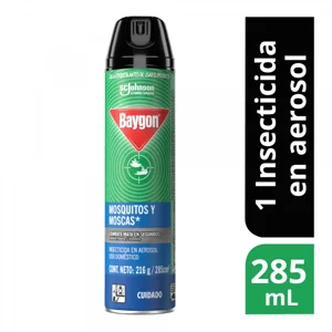 Insecticida Baygon Aerosol Azul Zancudos x285ml