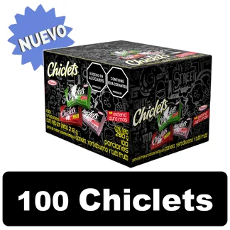 Goma De Mascar Chiclets Surtido x100Un x2.8gr