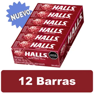Caramelo Halls 9S Cereza x12Un x25.2gr