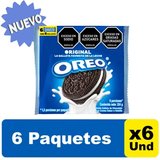 Galletas Oreo Original x6Un x54gr