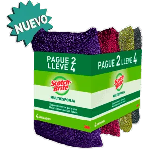 Oferta (Multiesponja Scotch Brite Pague2 Lleve 4)