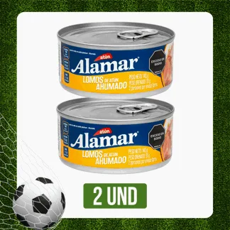 2 Und Atún Alamar Lomos Ahumado x140gr